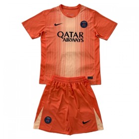 Goedkope Paris Saint Germain Doelman Kids Tenue 2025-26 Oranje
